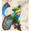 2 link artwork big mall - Anime Tapestry UK Store