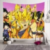 2024 New Dragon Ball Tapestry Hanging Party Photography Wall Hanging Goku Beach Room Decor Cloth Carpet 3 - Anime Tapestry UK Store