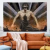 Anime Wall Art Tapestry Attack On Titan Fabric Heavy Cloth Background Design Hanging Picture Flag Room 12 - Anime Tapestry UK Store