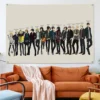 Anime Wall Art Tapestry Attack On Titan Fabric Heavy Cloth Background Design Hanging Picture Flag Room 20 - Anime Tapestry UK Store