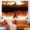 Anime Wall Art Tapestry Attack On Titan Fabric Heavy Cloth Background Design Hanging Picture Flag Room 21 - Anime Tapestry UK Store