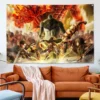Anime Wall Art Tapestry Attack On Titan Fabric Heavy Cloth Background Design Hanging Picture Flag Room 3 - Anime Tapestry UK Store