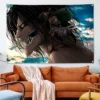 Anime Wall Art Tapestry Attack On Titan Fabric Heavy Cloth Background Design Hanging Picture Flag Room 5 - Anime Tapestry UK Store