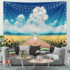 AnimeGirlWithSunflowerTapestryMC2 1200x - Anime Tapestry UK Store