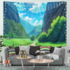 BeautifulValleyTapestryMockup2 1200x - Anime Tapestry UK Store