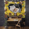 Cute Cat SunflowerZipperTapestryMC 1200x - Anime Tapestry UK Store