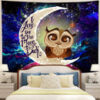 CuteOwlMoonAndBackTapestryMC1 130x - Anime Tapestry UK Store
