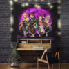 Demon Slayer Team Pink MoonlightTapestryMC 130x - Anime Tapestry UK Store