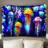 Glowingunderwaterjellyfishes2 2x 32c41954 e74a 4a5c a347 15d2d649ac88 1200x - Anime Tapestry UK Store