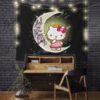 HelloKittyLoveYouToTheMoonTapestryMC 130x - Anime Tapestry UK Store