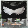 HelloThankYouAngleWingsTapestryMockup2 1200x - Anime Tapestry UK Store