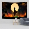Japanese Anime Tapestry Wall Hanging Hippie Room Decor Demons Slayer Anime Cloth Wall Tapestry Bedroom Background 4 - Anime Tapestry UK Store