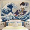 KanagawaGirlTapestryMC1 130x - Anime Tapestry UK Store