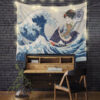KanagawaGirlTapestryMC 130x - Anime Tapestry UK Store