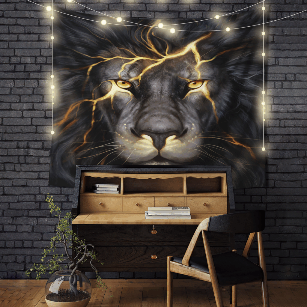 Lion Thunder - Anime Tapestry UK Store