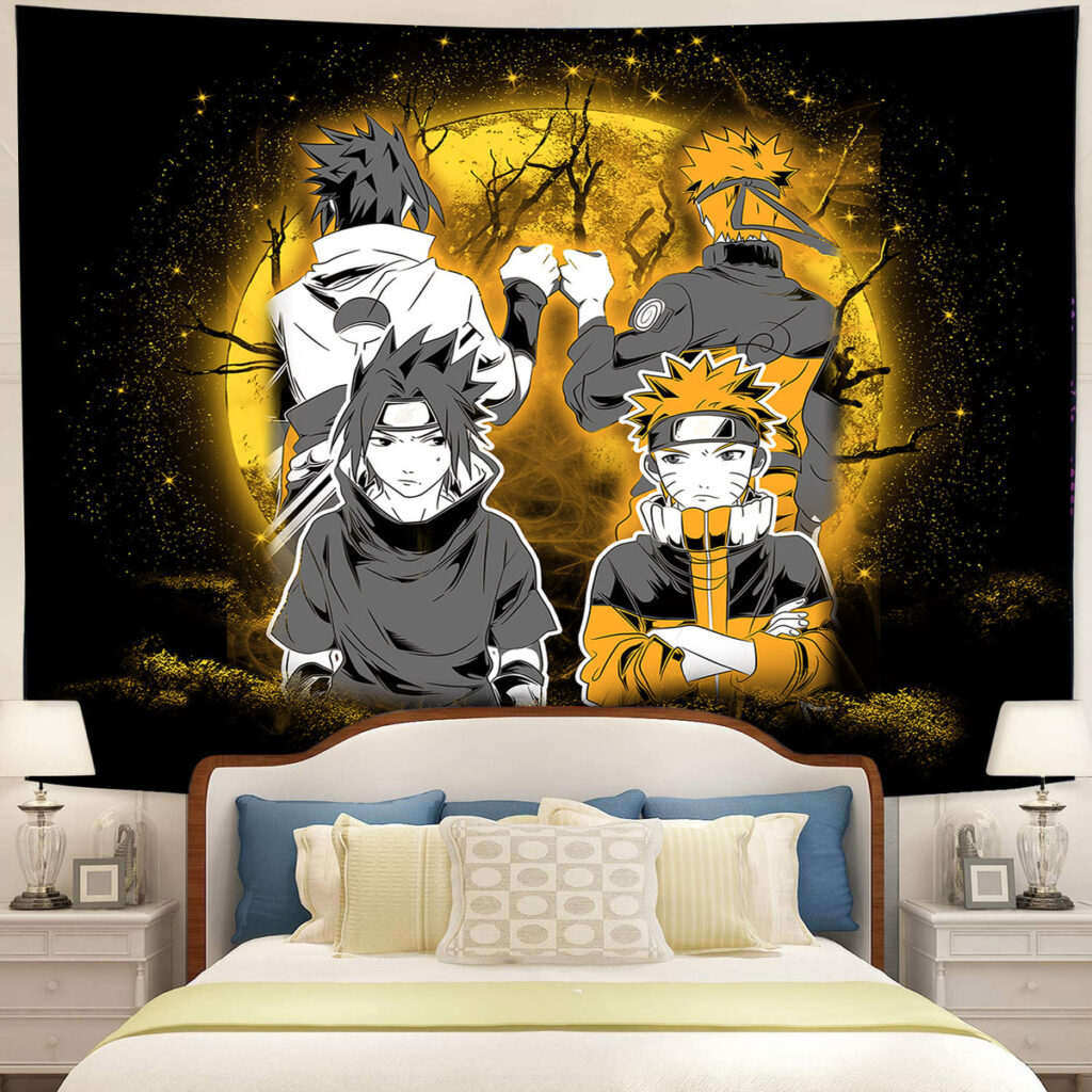 Naruto Sasuke Friends - Anime Tapestry UK Store