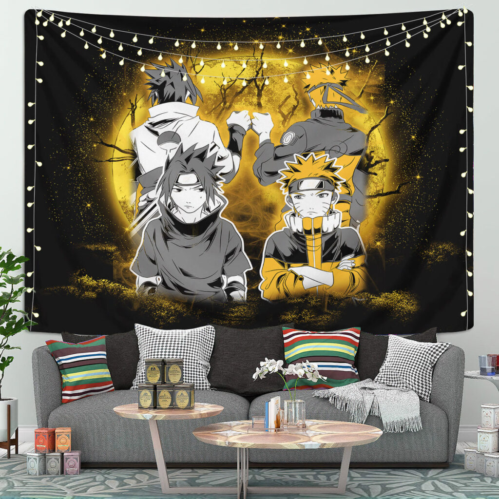 Naruto Sasuke Friends - Anime Tapestry UK Store