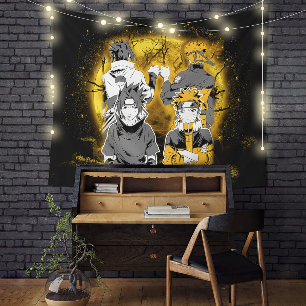 Naruto Sasuke Friends - Anime Tapestry UK Store