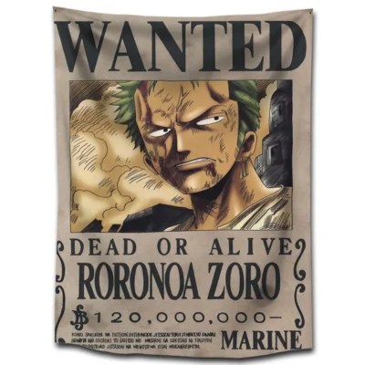 One Piece Anime poster Tapestry Wall Hanging 3D Printed Banner Flag Blanket Wall Cloth Bohemian Mandala 6 - Anime Tapestry UK Store