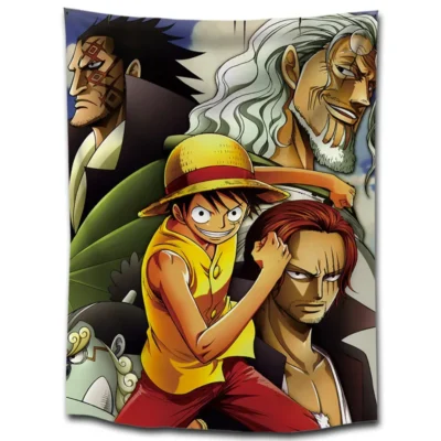 One Piece Anime poster Tapestry Wall Hanging 3D Printed Banner Flag Blanket Wall Cloth Bohemian Mandala 7 - Anime Tapestry UK Store