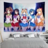 S sailor moonS Tapestry Colorful Tapestry Wall Hanging Bohemian Wall Tapestries Mandala Wall Hanging Sheets 3 - Anime Tapestry UK Store