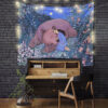 SleepyGirlWithBearTapestryMC 1200x - Anime Tapestry UK Store