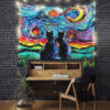 StarryNightBlackCatsTapestryMC 1200x - Anime Tapestry UK Store