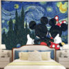 StarryNightMickeyLoveTapestryMC1 130x - Anime Tapestry UK Store