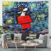 StarryNightSnoopyDogFlyTapestryMC2 1200x - Anime Tapestry UK Store