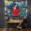 StarryNightSnoopyDogFlyTapestryMC 1200x - Anime Tapestry UK Store