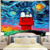 StarryNightSnoopyDogTapestryMC1 1200x - Anime Tapestry UK Store