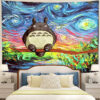 StarryNightTotoroTapestryMC1 1200x - Anime Tapestry UK Store