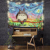 StarryNightTotoroTapestryMC 130x - Anime Tapestry UK Store