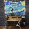 StarryNightthe legend of zeldaTapestryMC 1200x - Anime Tapestry UK Store