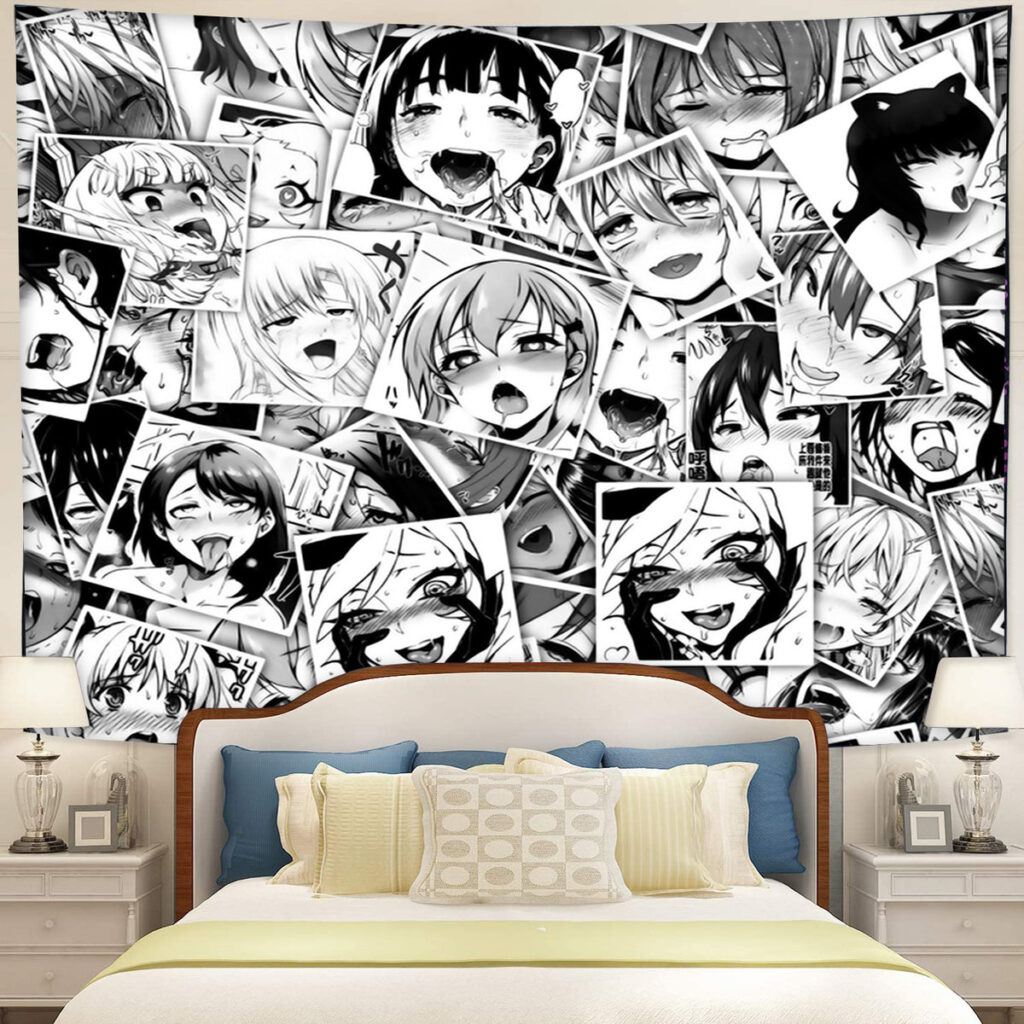 ahegaoTapestryMC1 5a399b07 6a07 4a68 b4eb - Anime Tapestry UK Store