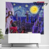 akatsuki amekagure naruto starry night tapestry twin 6570in 997 - Anime Tapestry UK Store