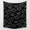 akatsuki cloud black white tapestries - Anime Tapestry UK Store