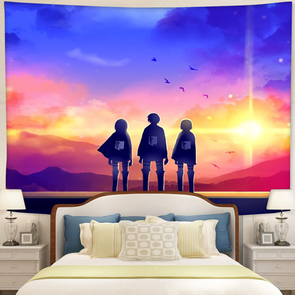 attackontitanTapestryMC1 04b0fd15 c48a 409d bc40 - Anime Tapestry UK Store