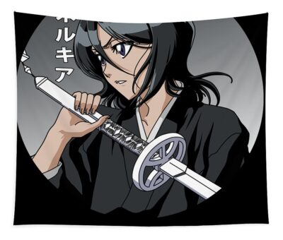 bleach japanese art rukia kuchiki fantasy anime transparent - Anime Tapestry UK Store