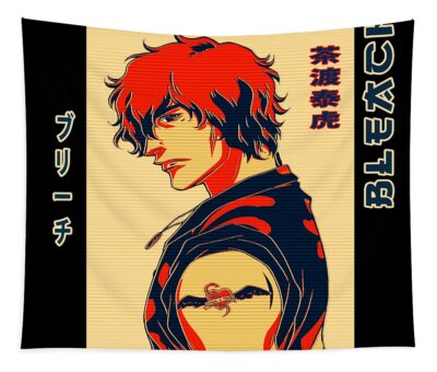 bleach yasutora sado retro art anime fantasy anime transparent - Anime Tapestry UK Store