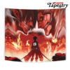 burning attack on titan tapestry twin 6570in 631 - Anime Tapestry UK Store