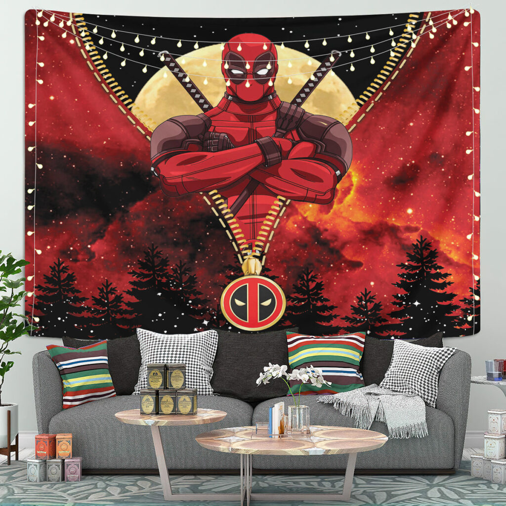 deadpool darkness zipper - Anime Tapestry UK Store