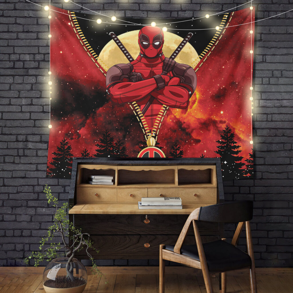deadpool darkness zipper - Anime Tapestry UK Store