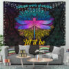 dragonfly mandala let it beTapestryMC2 130x - Anime Tapestry UK Store