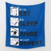 eat sleep anime3148867 tapestries - Anime Tapestry UK Store