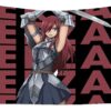 fairy tail erza scarlet name anime anime art transparent - Anime Tapestry UK Store