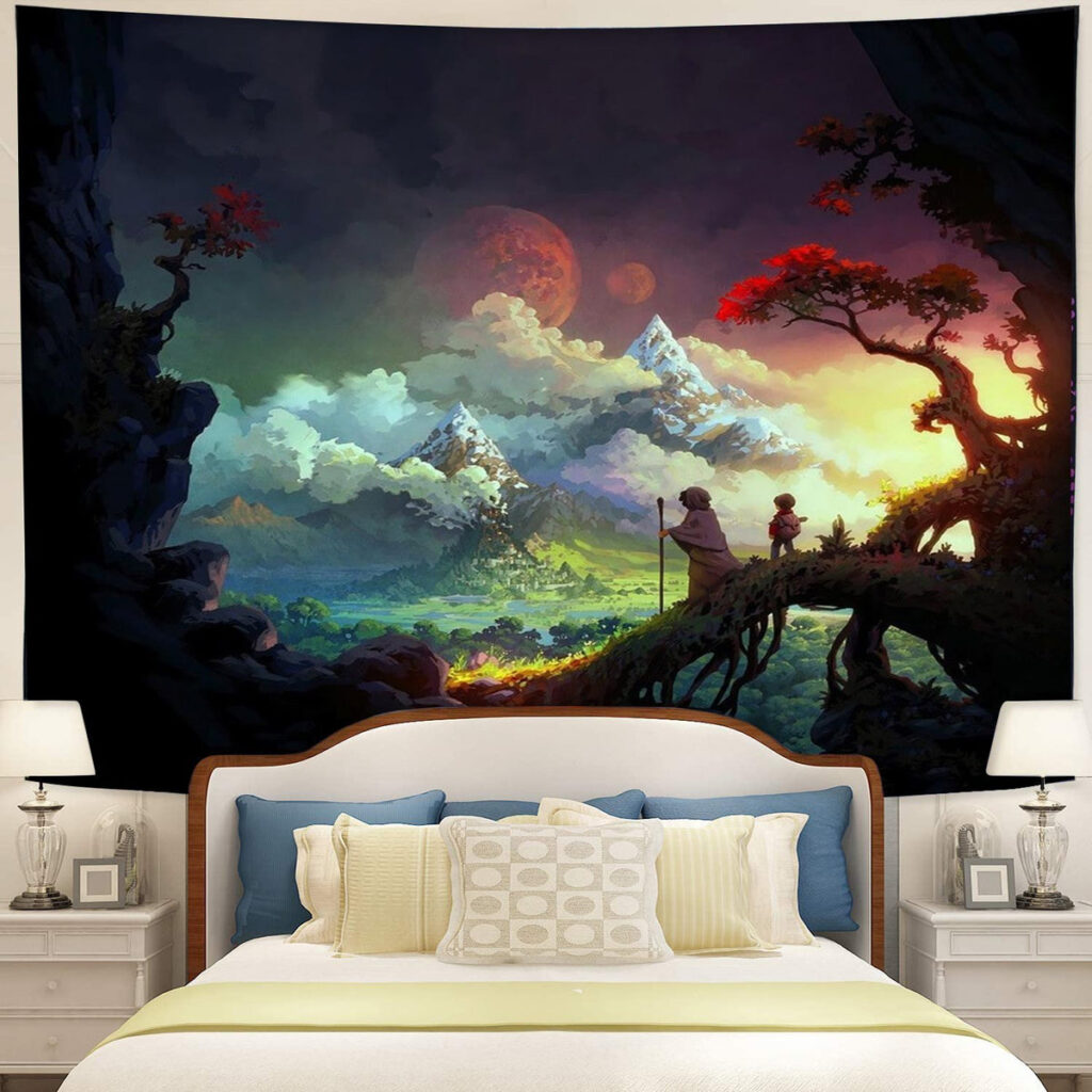 fantasy art tapestry room decor - Anime Tapestry UK Store