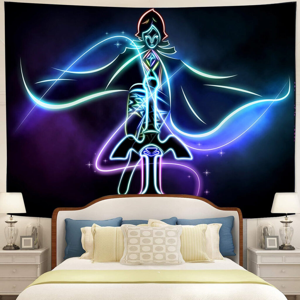 fee and the master sword the legend of zelda tapestry room decor - Anime Tapestry UK Store
