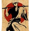 gintama red circle poster nostalgia turner fox - Anime Tapestry UK Store