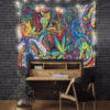 hippie psychedelic abstract tapestry room decor 446200 130x - Anime Tapestry UK Store